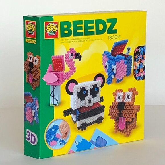 New in Box SES Iron on Beads Beedz 3D Animal Box 1800 Pcs w/Accessories Age 5+ - Picture 10 of 15